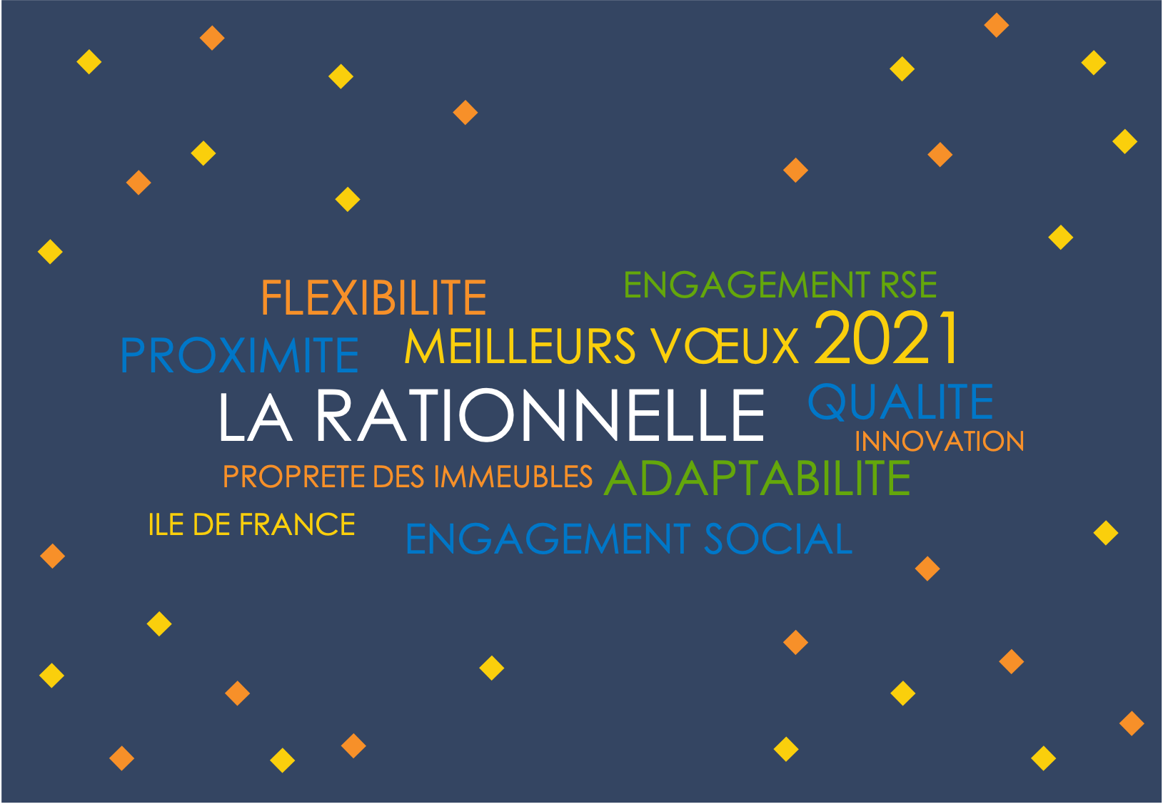 Toute l'équipe La Rationnelle vous présente ses meilleurs voeux pour 2021