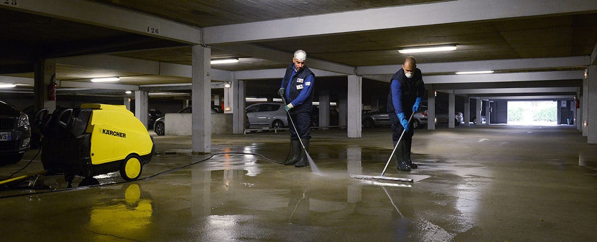 NETTOYAGE DE PARKING SOUTERRAIN 